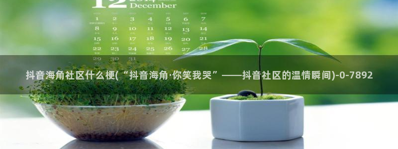 抖音里的海角社区是啥：抖音海角社区什么梗(“抖音海角·你笑我哭”——抖音社区的温情瞬间)